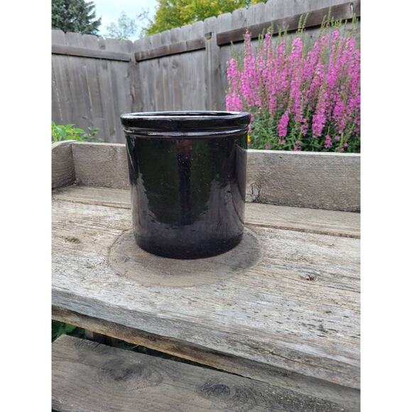 Vintage 2 Gallon Brown Crock, Farmhouse Primitive, Country Kitchen - Picture 1 of 6